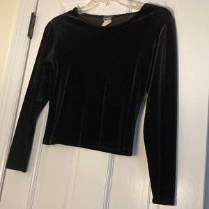 Davida USA black suede top